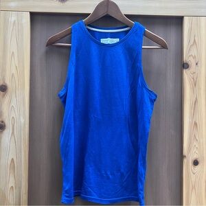 Outdoor Voices All Day Tank merino blend, cobalt blue